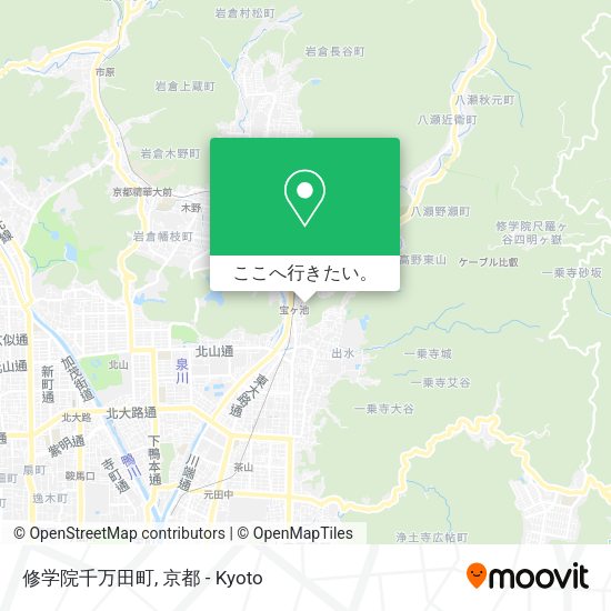 修学院千万田町地図