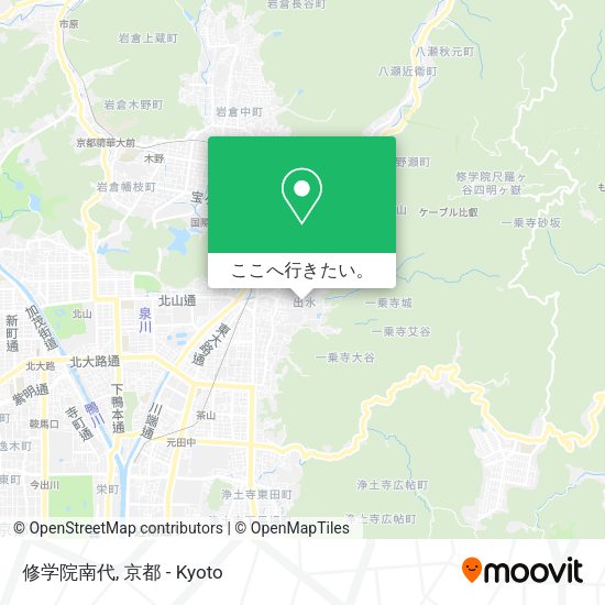 修学院南代地図