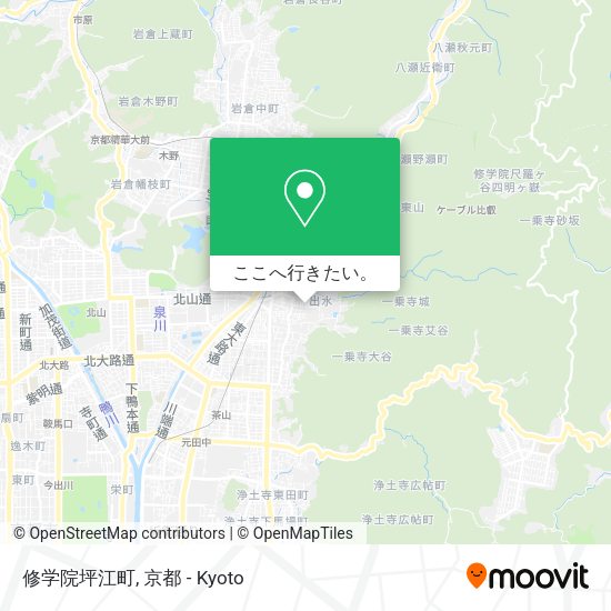 修学院坪江町地図
