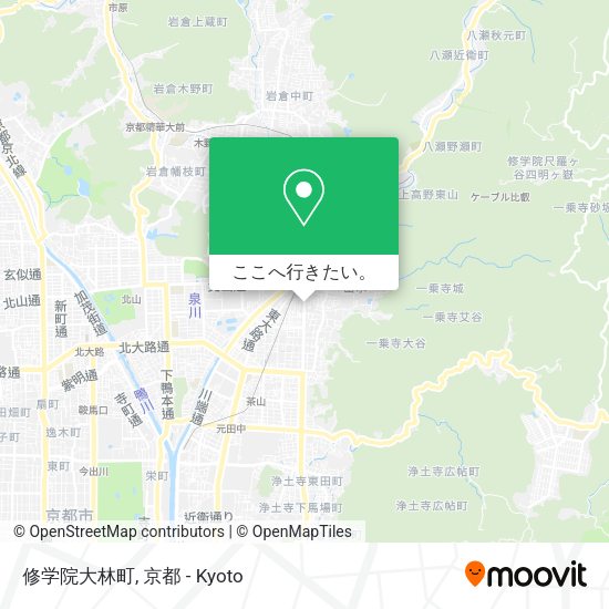 修学院大林町地図