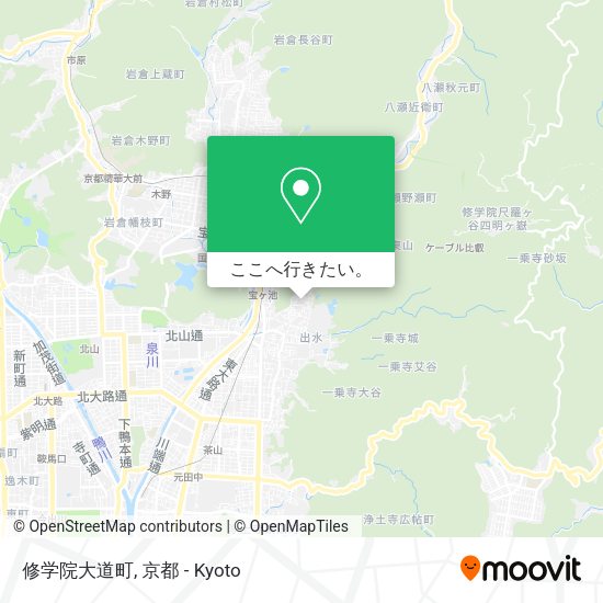 修学院大道町地図