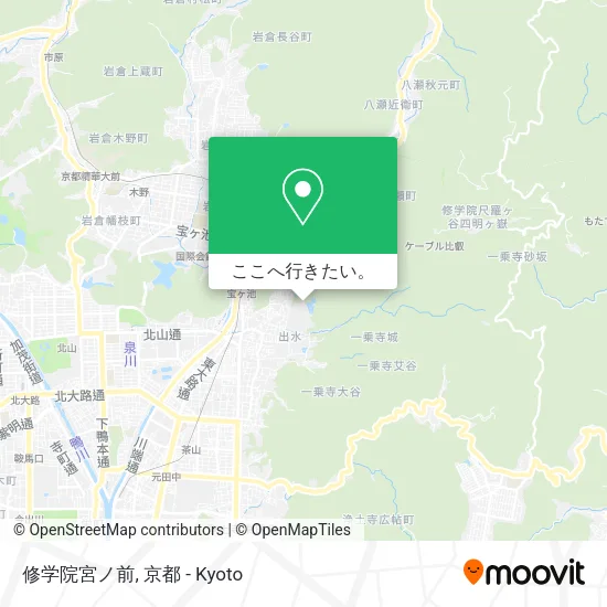 修学院宮ノ前地図