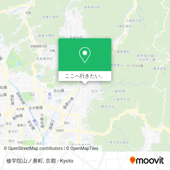 修学院山ノ鼻町地図