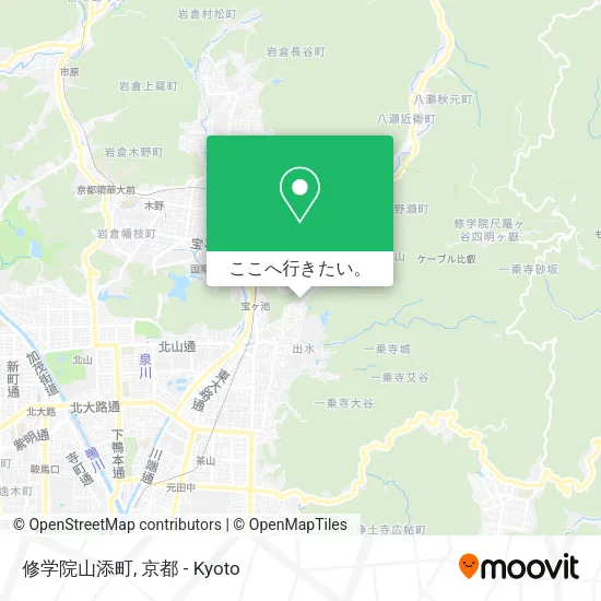 修学院山添町地図