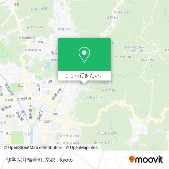 修学院月輪寺町地図