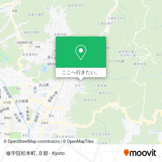 修学院松本町地図