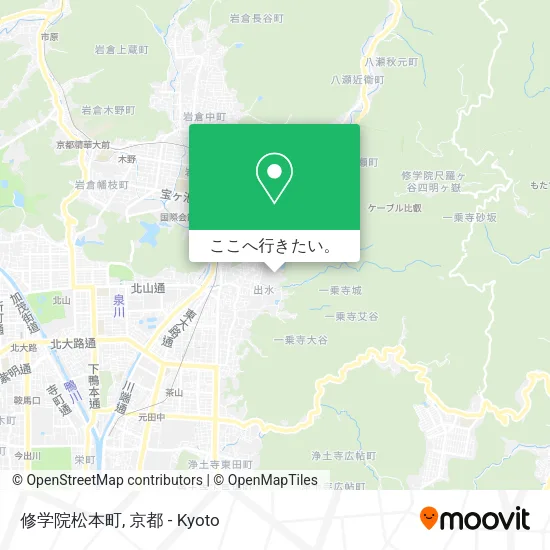 修学院松本町地図