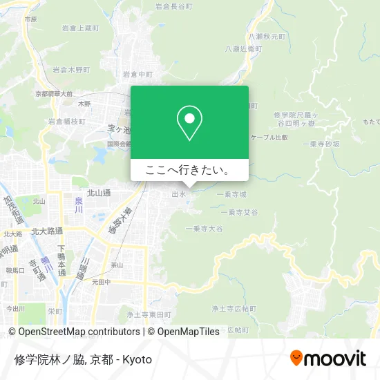 修学院林ノ脇地図