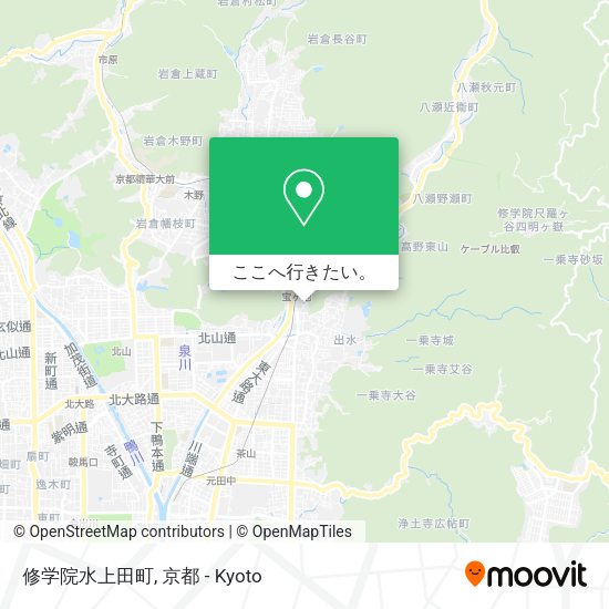 修学院水上田町地図