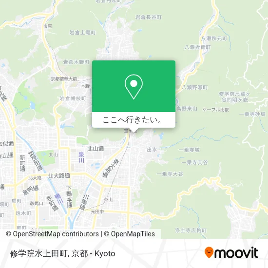 修学院水上田町地図