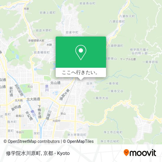 修学院水川原町地図