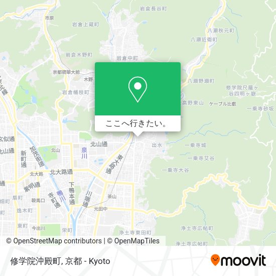 修学院沖殿町地図