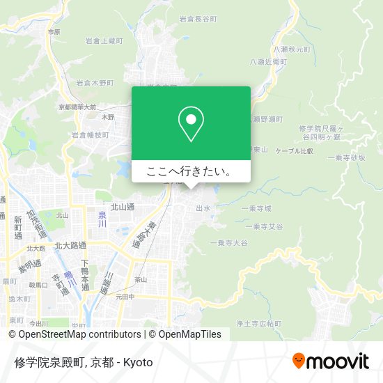 修学院泉殿町地図