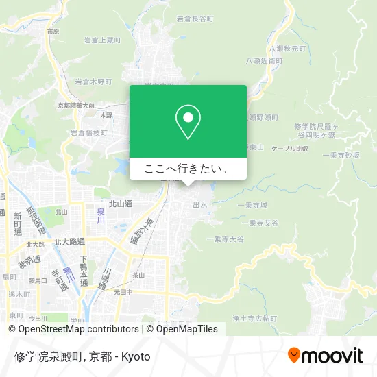 修学院泉殿町地図
