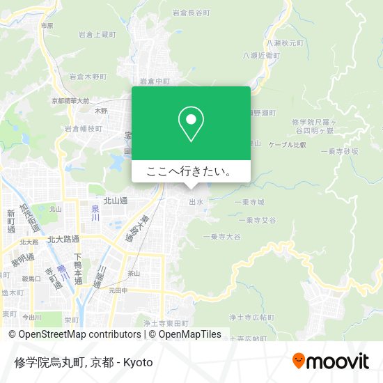 修学院烏丸町地図