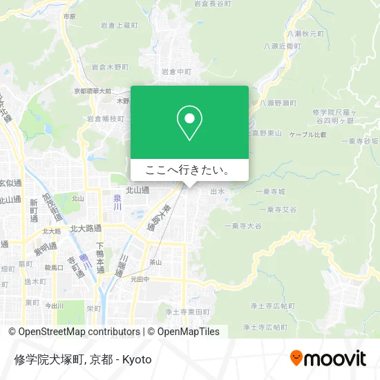 修学院犬塚町地図