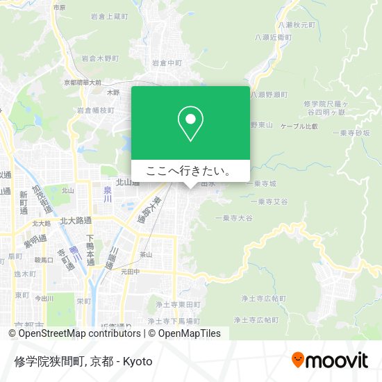 修学院狭間町地図