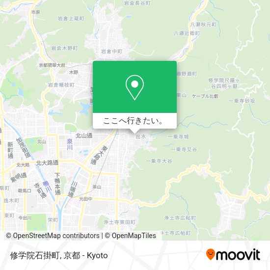 修学院石掛町地図