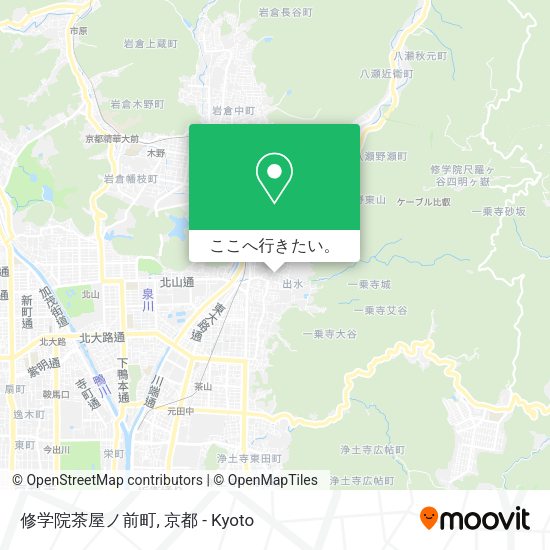 修学院茶屋ノ前町地図