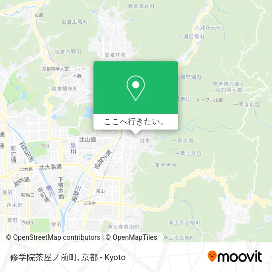 修学院茶屋ノ前町地図
