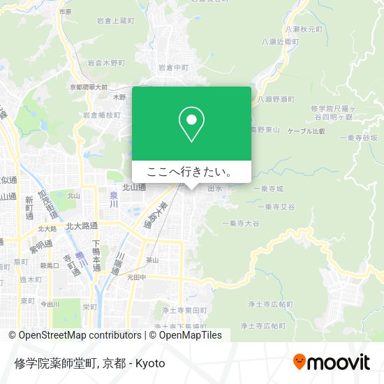 修学院薬師堂町地図