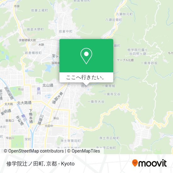 修学院辻ノ田町地図