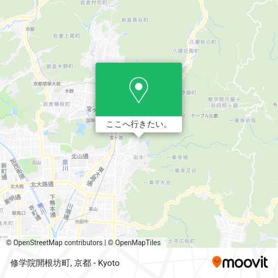 修学院開根坊町地図