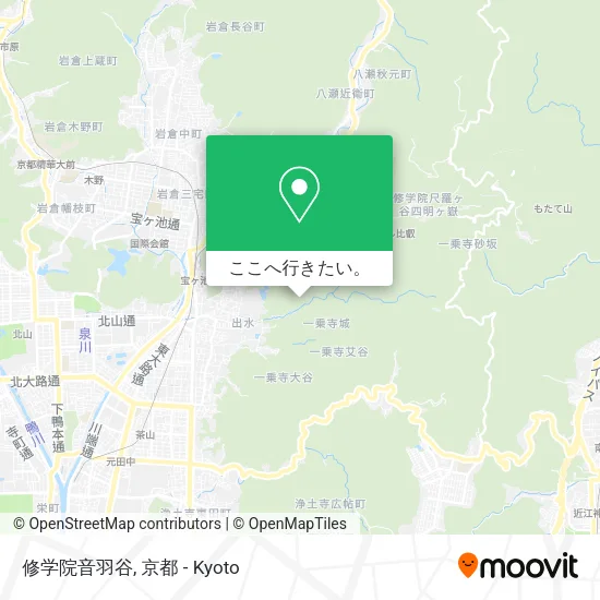 修学院音羽谷地図