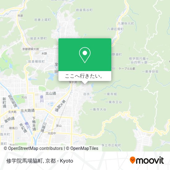 修学院馬場脇町地図