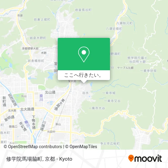 修学院馬場脇町地図