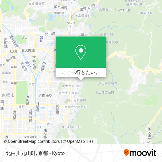 北白川丸山町地図