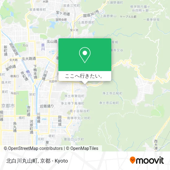 北白川丸山町地図