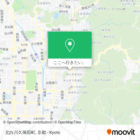 北白川久保田町地図