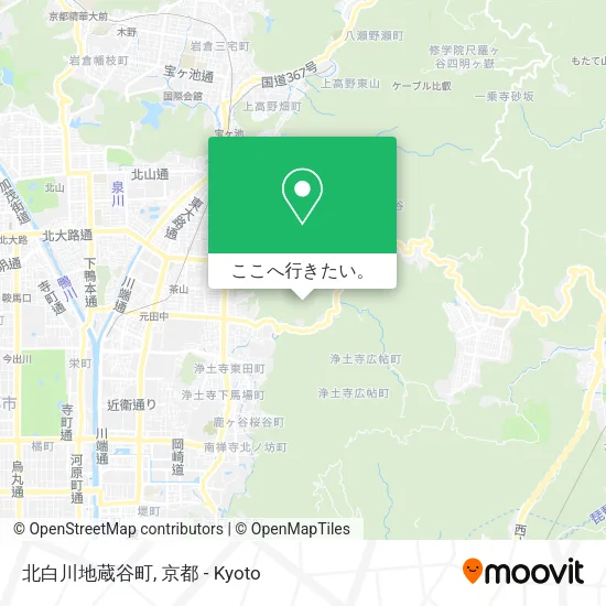 北白川地蔵谷町地図