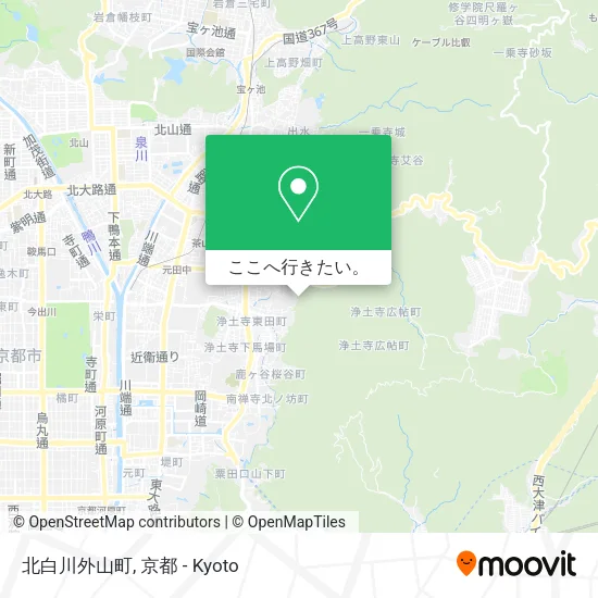北白川外山町地図