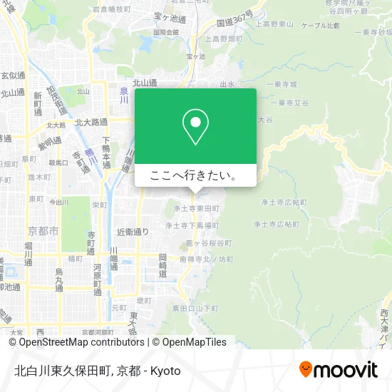 北白川東久保田町地図