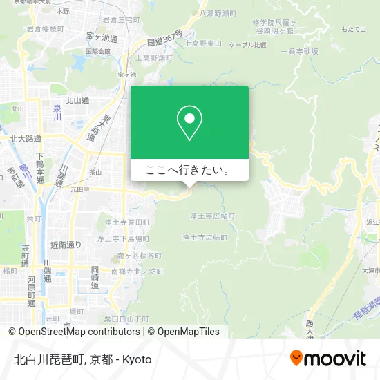 北白川琵琶町地図