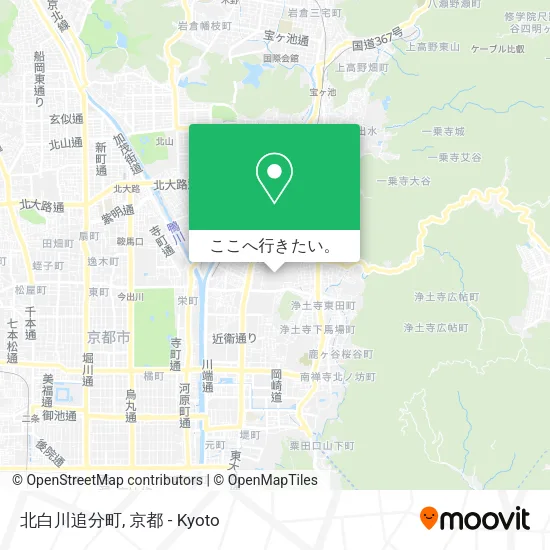 北白川追分町地図