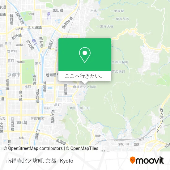 南禅寺北ノ坊町地図