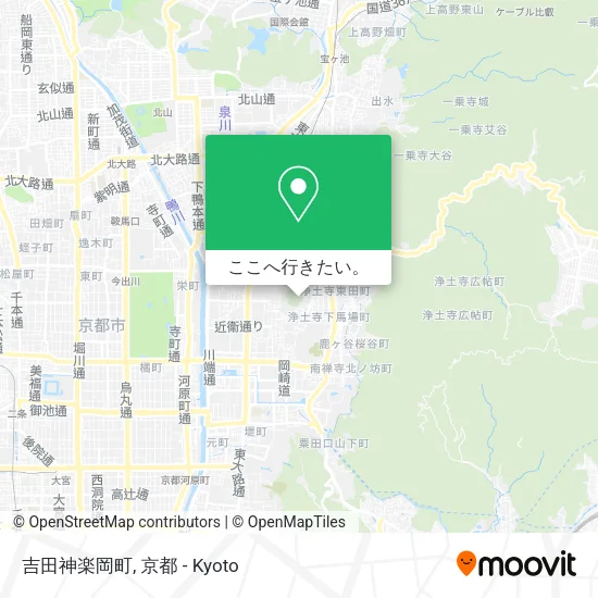 吉田神楽岡町地図