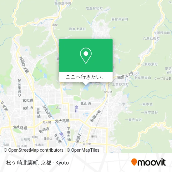 松ケ崎北裏町地図