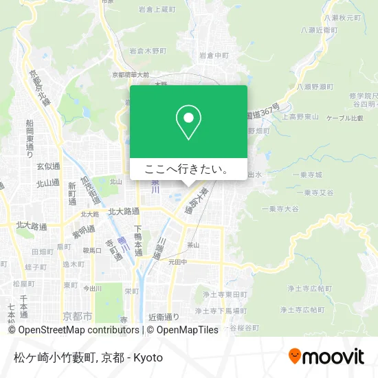 松ケ崎小竹藪町地図