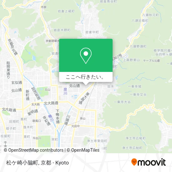 松ケ崎小脇町地図