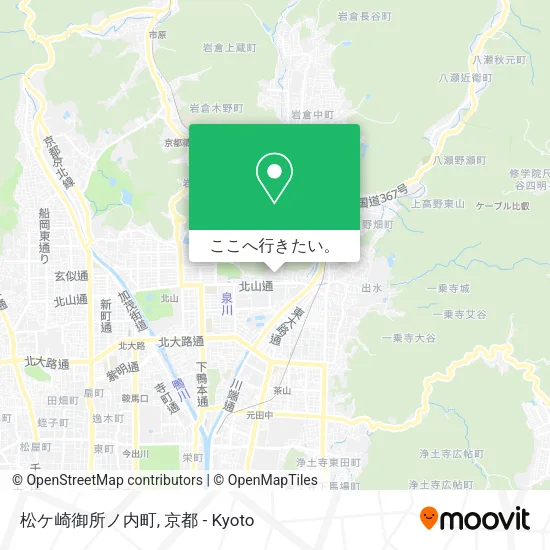 松ケ崎御所ノ内町地図