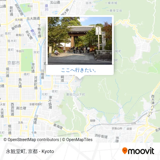 永観堂町地図