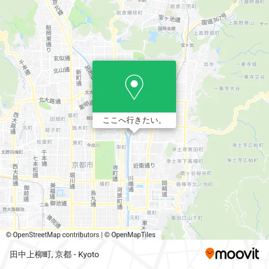 田中上柳町地図