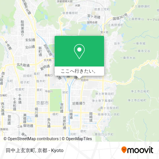 田中上玄京町地図