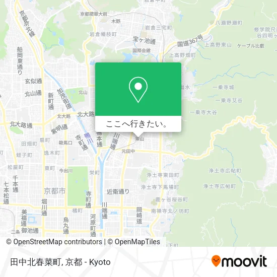 田中北春菜町地図