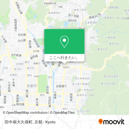 田中南大久保町地図