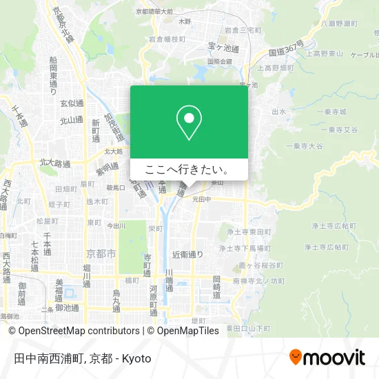 田中南西浦町地図